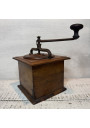 Old large wooden coffee grinder Peugeot Frères