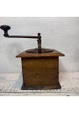 Old large wooden coffee grinder Peugeot Frères