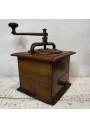 Old large wooden coffee grinder Peugeot Frères