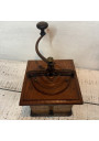 Old large wooden coffee grinder Peugeot Frères