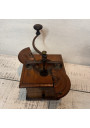 Old large wooden coffee grinder Peugeot Frères