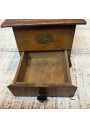 Old large wooden coffee grinder Peugeot Frères