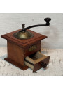 Old small wooden pepper mill Peugeot Frères