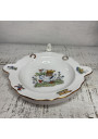 Old baby porridge plate with reservoir