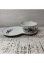 Breakfast cup + saucer in Limoges porcelain France ☕️ 🥐