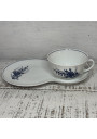Breakfast cup + saucer in Limoges porcelain France ☕️ 🥐