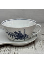 Breakfast cup + saucer in Limoges porcelain France ☕️ 🥐