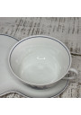 Breakfast cup + saucer in Limoges porcelain France ☕️ 🥐