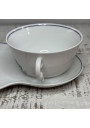 Breakfast cup + saucer in Limoges porcelain France ☕️ 🥐