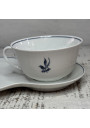 Breakfast cup + saucer in Limoges porcelain France ☕️ 🥐