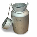 Ancien grand bidon à lait | Bidon à lait de ferme en aluminium