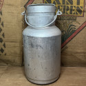 Ancien grand bidon à lait | Bidon à lait de ferme en aluminium