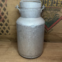 Ancien grand bidon à lait | Bidon à lait de ferme en aluminium