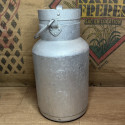 Ancien grand bidon à lait | Bidon à lait de ferme en aluminium