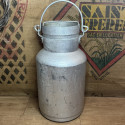 Ancien grand bidon à lait | Bidon à lait de ferme en aluminium
