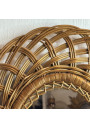 Vintage Oval Wicker Mirror – Bohemian Scandinavian Style