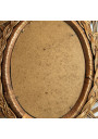 Miroir Ovale Vintage en Osier – Style Scandinave Bohème