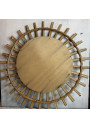 Vintage bamboo sun mirror – Bohemian and retro style