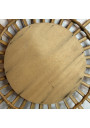 Miroir soleil vintage en bambou – Style bohème et rétro