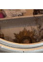 Vintage silver rattan mirror - Retro elegance and unique charm
