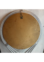 Vintage silver rattan mirror - Retro elegance and unique charm