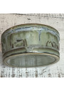 Ancien beurrier en grès Denbac – Vert sauge, Art déco
