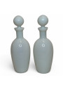 2 Antique white opaline bottles - Vintage elegance and charm