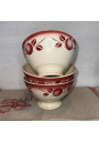 Set of 3 large antique bowls BADONVILLIER FRANCE