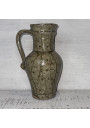 Antique glazed stoneware pitcher signed La Hulotte Caylus – Folk art