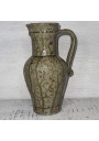 Pichet ancien en grès vernissé signé La Hulotte Caylus – Art populaire