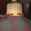 Large vintage amber chip sautoir necklace