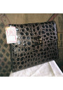 Sac à main en cuir marron forme trapèze | Sac à main vintage
