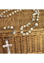 Old mother-of-pearl rosary and its case