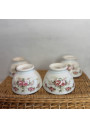 Set of 4 antique small floral bowls - Made in Holland