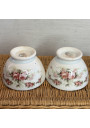 Set of 4 antique small floral bowls - Made in Holland