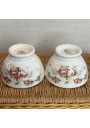 Set of 4 antique small floral bowls - Made in Holland