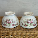 Lot de 4 anciens petits bols fleuris - Made in Hollande