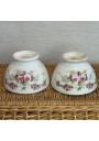 Set of 4 antique small floral bowls - Made in Holland