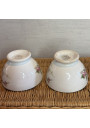 Set of 4 antique small floral bowls - Made in Holland