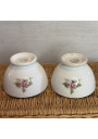 Set of 4 antique small floral bowls - Made in Holland