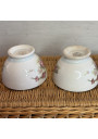 Set of 4 antique small floral bowls - Made in Holland