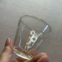 Lot de 3 anciens lumignons en verre transparent
