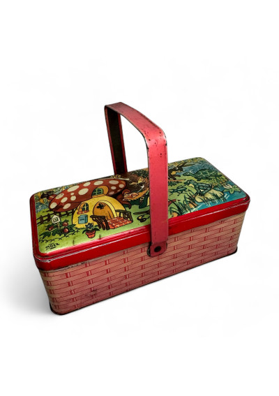Boîte à biscuits / panier à goûter – Tôle lithographiée BOZZ vintage