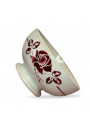 Ancien Bol à Décor de Rose couleur bordeaux – Digoin France 🌹🥣
