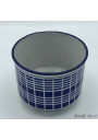 Spice and crystal pots B B | Enamelled sheet metal | Blue and white 1920