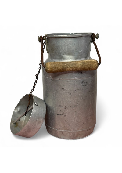 Ancien pot à lait en aluminium marqué HL 🥛🐄