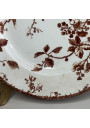 Set of 3 antique plates - Gien - Fauvette model - 19th century