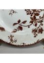 Set of 3 antique plates - Gien - Fauvette model - 19th century