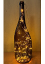 Vintage Amber Glass Demijohn 5L - Large Bottle, Industrial Style
