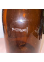 Vintage Amber Glass Demijohn 5L - Large Bottle, Industrial Style